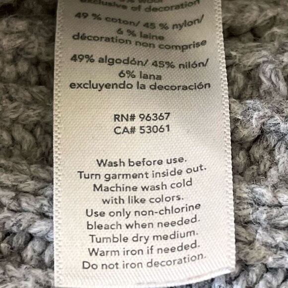 Baby B’gosh Gray Sweater Girls Sz 9m GUC - Picture 4 of 4